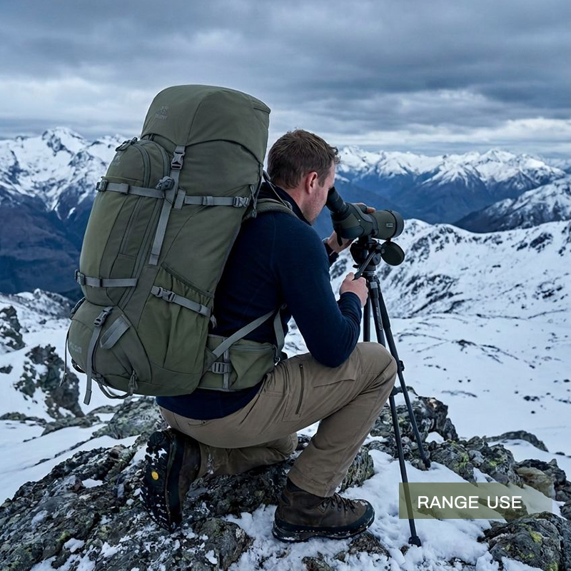 GAF 85L 500D Nylon Hunting Backpack with Ultralight Carbon Fiber External Frame 905-051 Bow Rifle Carrier Pack 6