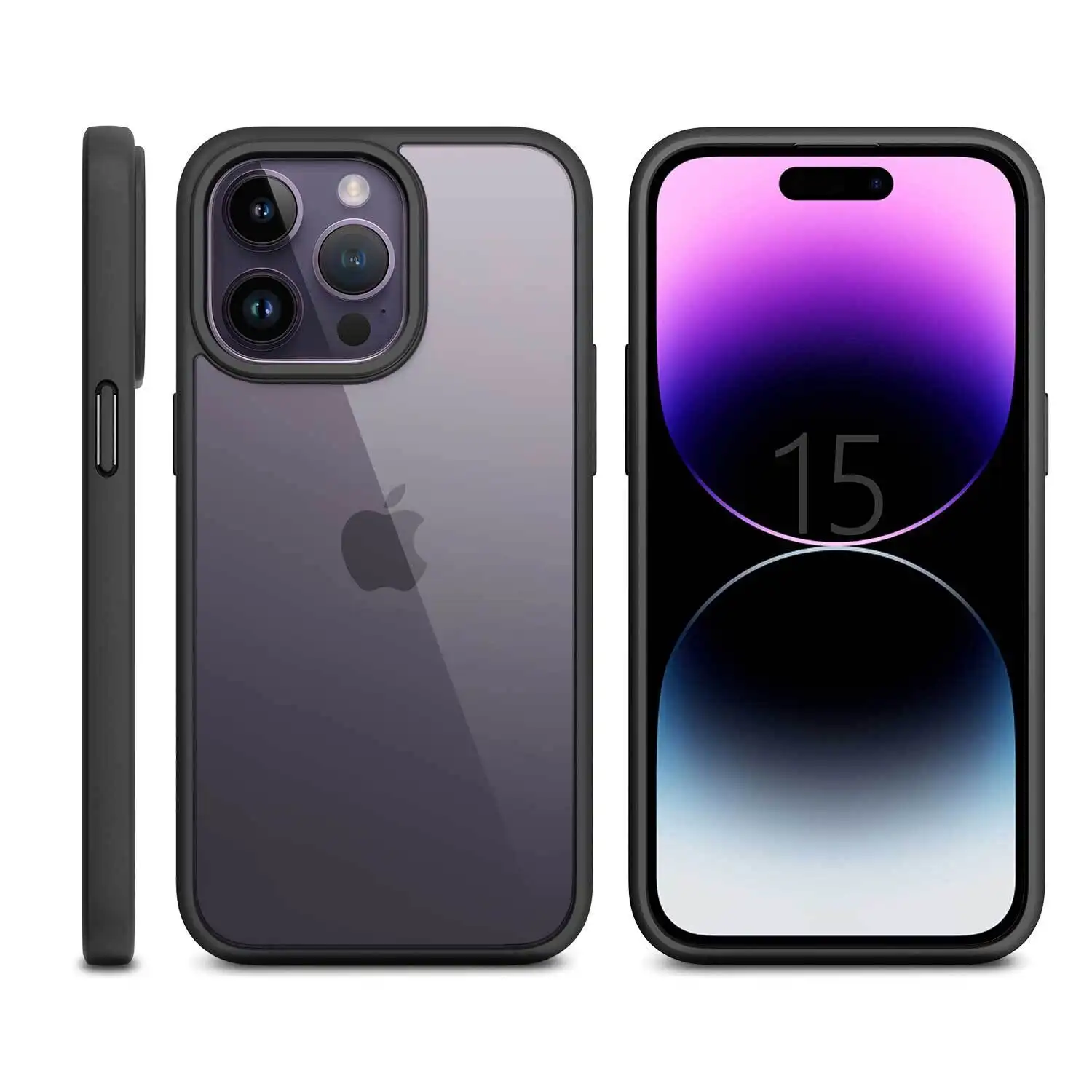 Funda transparente para teléfono con purpurina 168* 86*14,2 (mm) - - 3