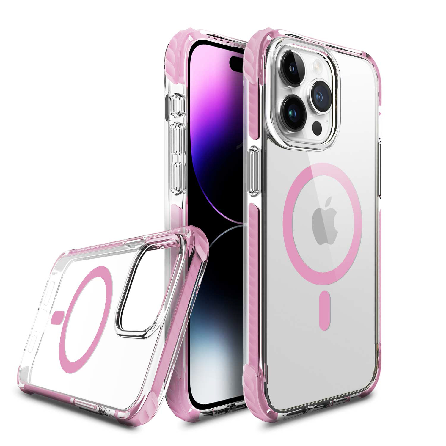 Echo Wave Plus Clear 2,0 mm PC buntes TPE stoßfestes magnetisches Telefongehäuse 5