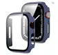 Funda de vidrio templado para Apple Watch PC dura + vidrio templado de 2