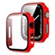 Funda de vidrio templado para Apple Watch PC dura + vidrio templado de 5