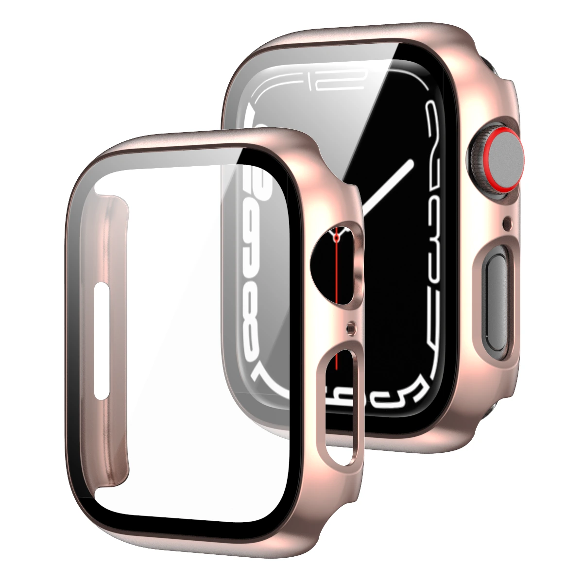 Gehärtetes Apple Watch-Gehäuse aus hartem PC + gehärtetem Glas von 6