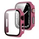 Funda de vidrio templado para Apple Watch PC dura + vidrio templado de 9
