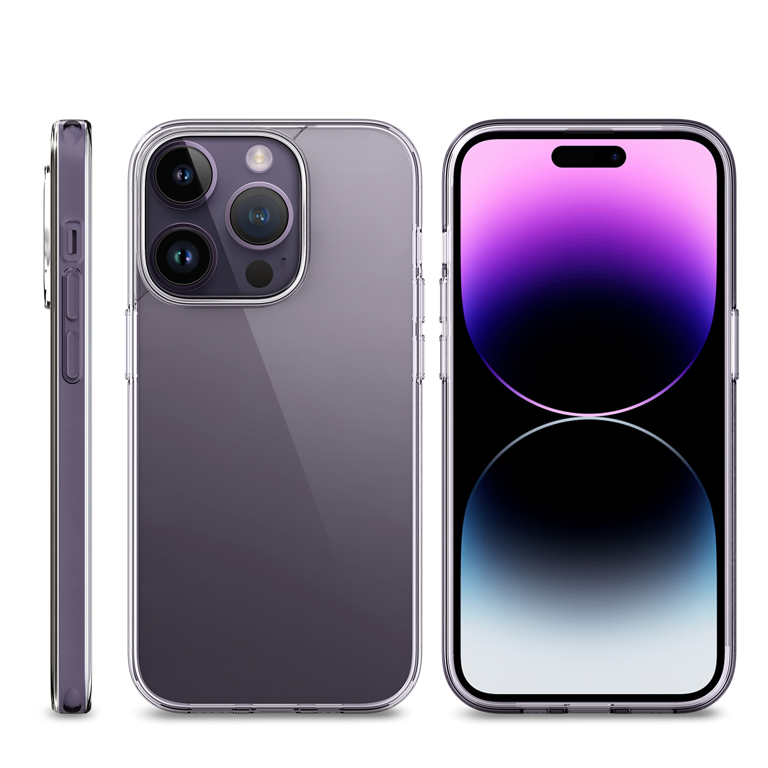 Hybrid PC+ TPU Slim Anti-Scratches Clear Phone Case 2