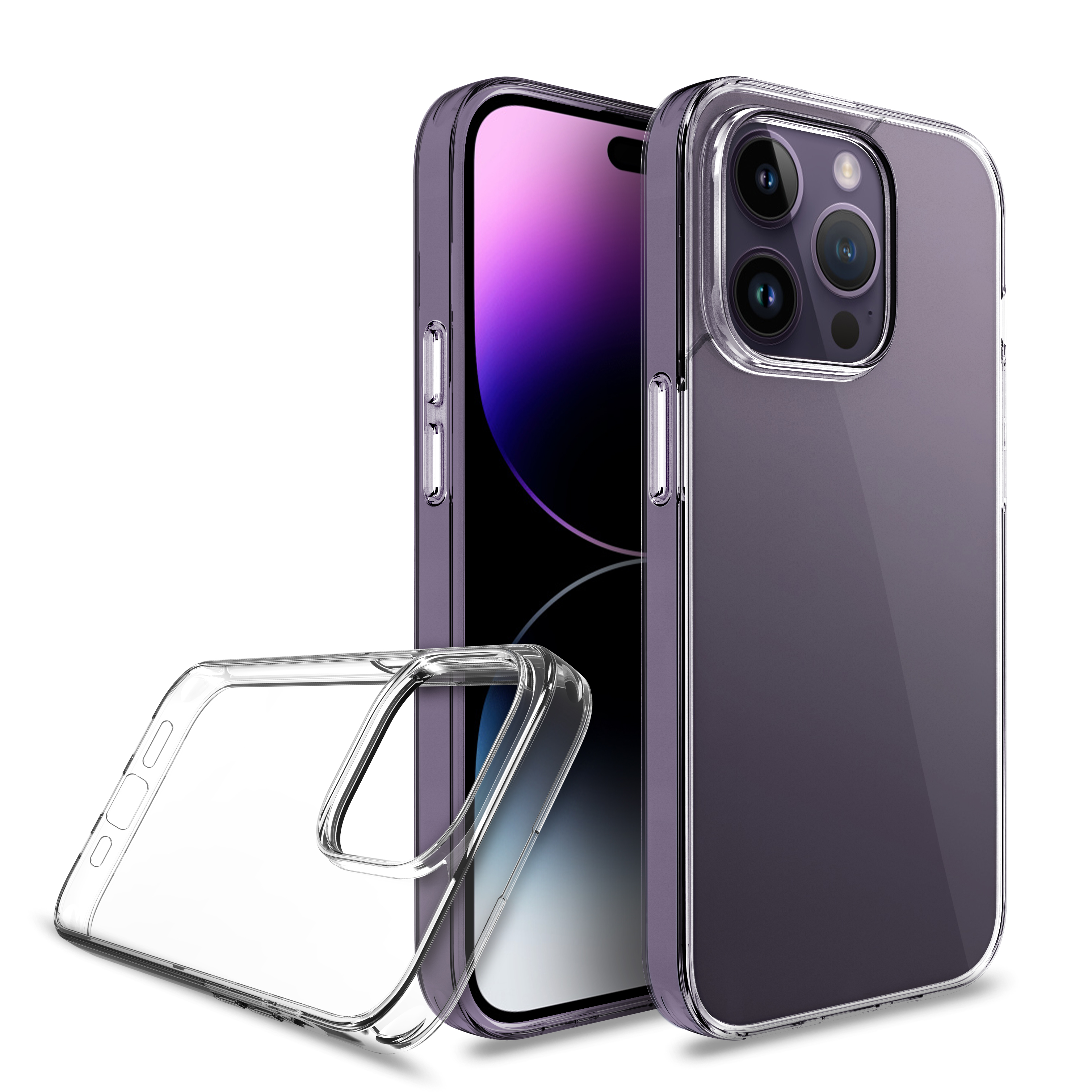 Hybrid PC+ TPU Slim Anti-Scratches Clear Phone Case 1