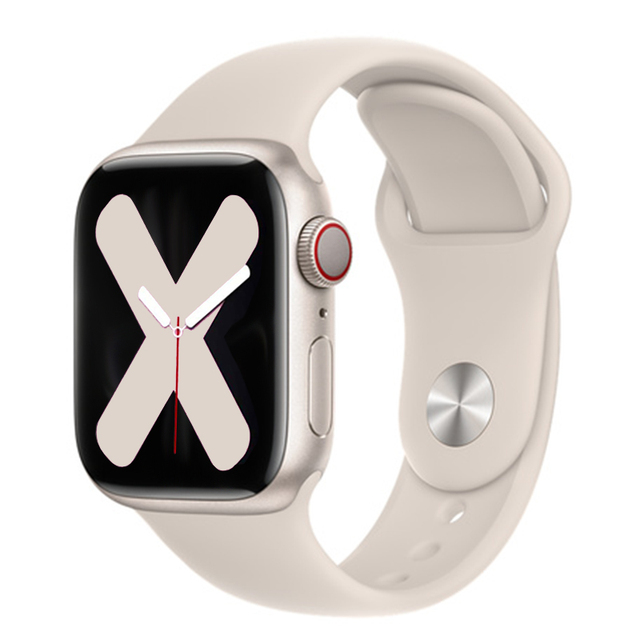 Correa deportiva de silicona suave adecuada para Apple Watch 6