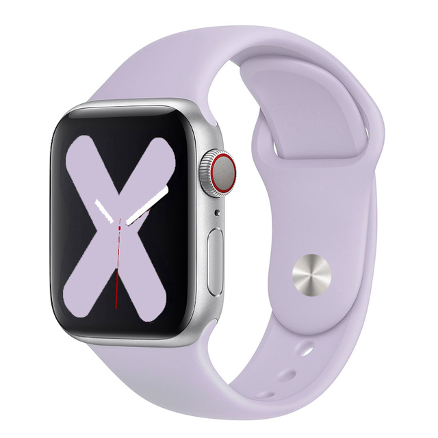 Correa deportiva de silicona suave adecuada para Apple Watch 3