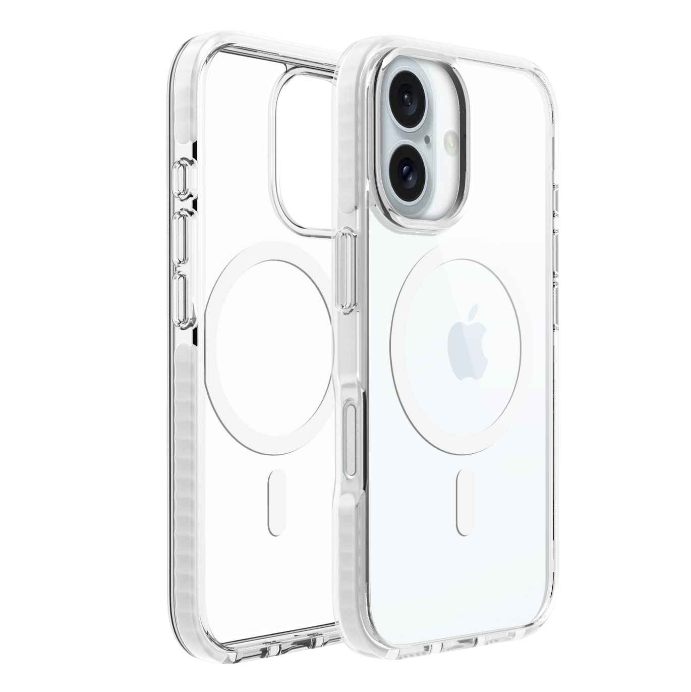 Couverture magnétique antichoc transparente de téléphone portable de cas de rebond pour l'iPhone 16 7