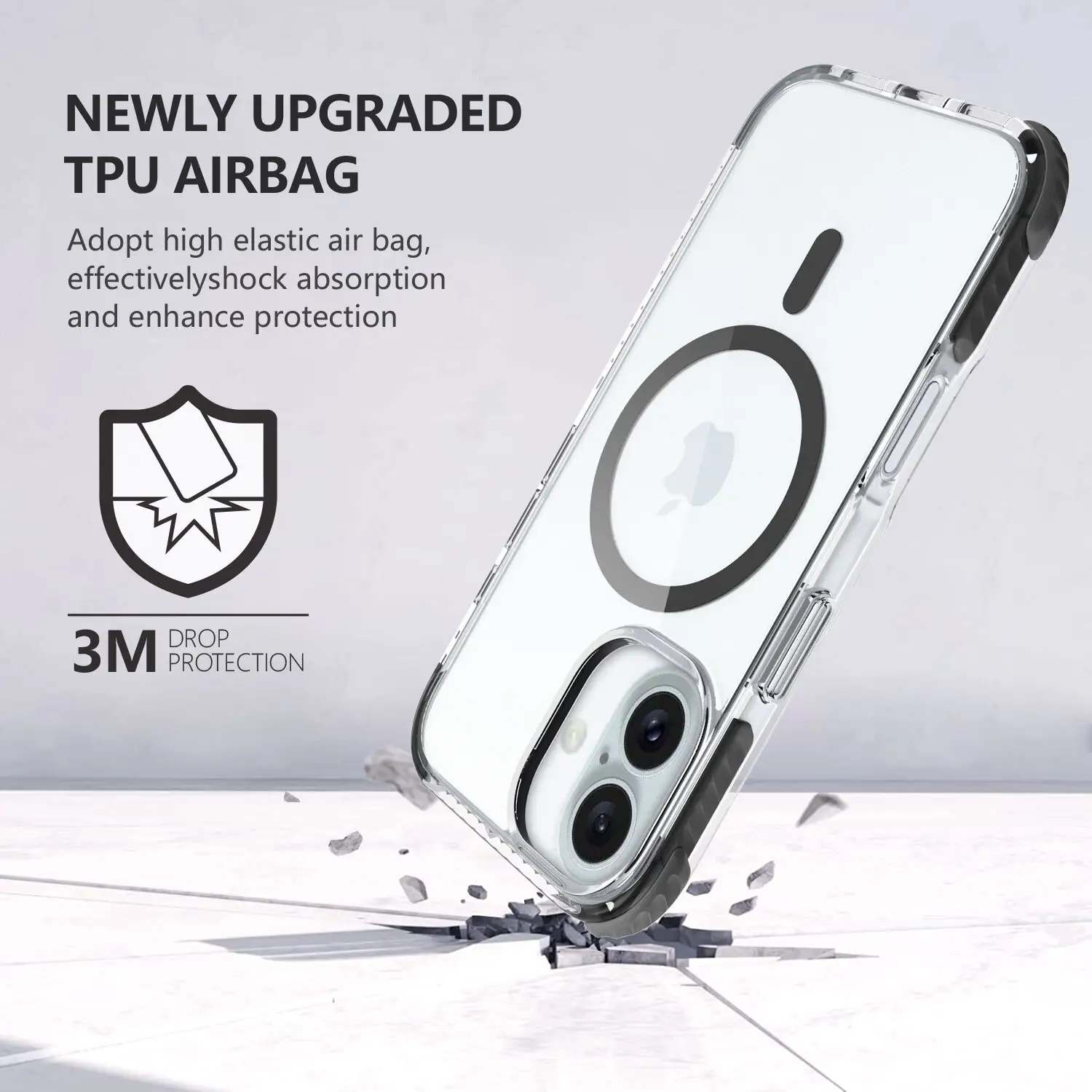 Transparent Dustproof Hard Iphone Case - - 13