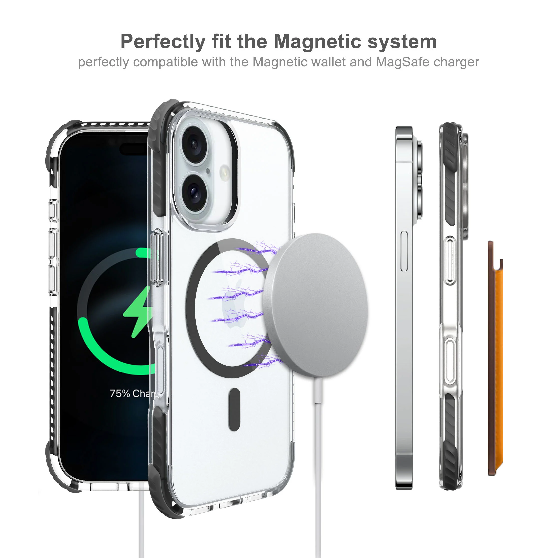 Transparente, staubdichte, harte iPhone-Hülle - - 11