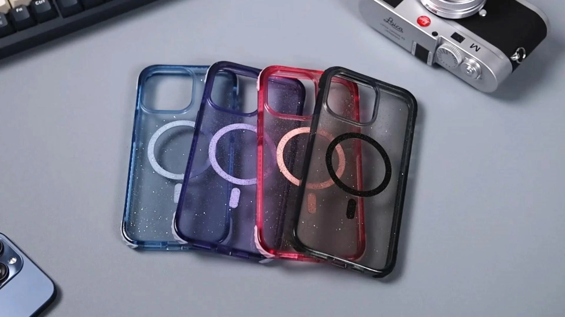 Cas magnétiques multicolores antichoc faits sur commande de PC de TPE de TPU pour l'iPhone 1