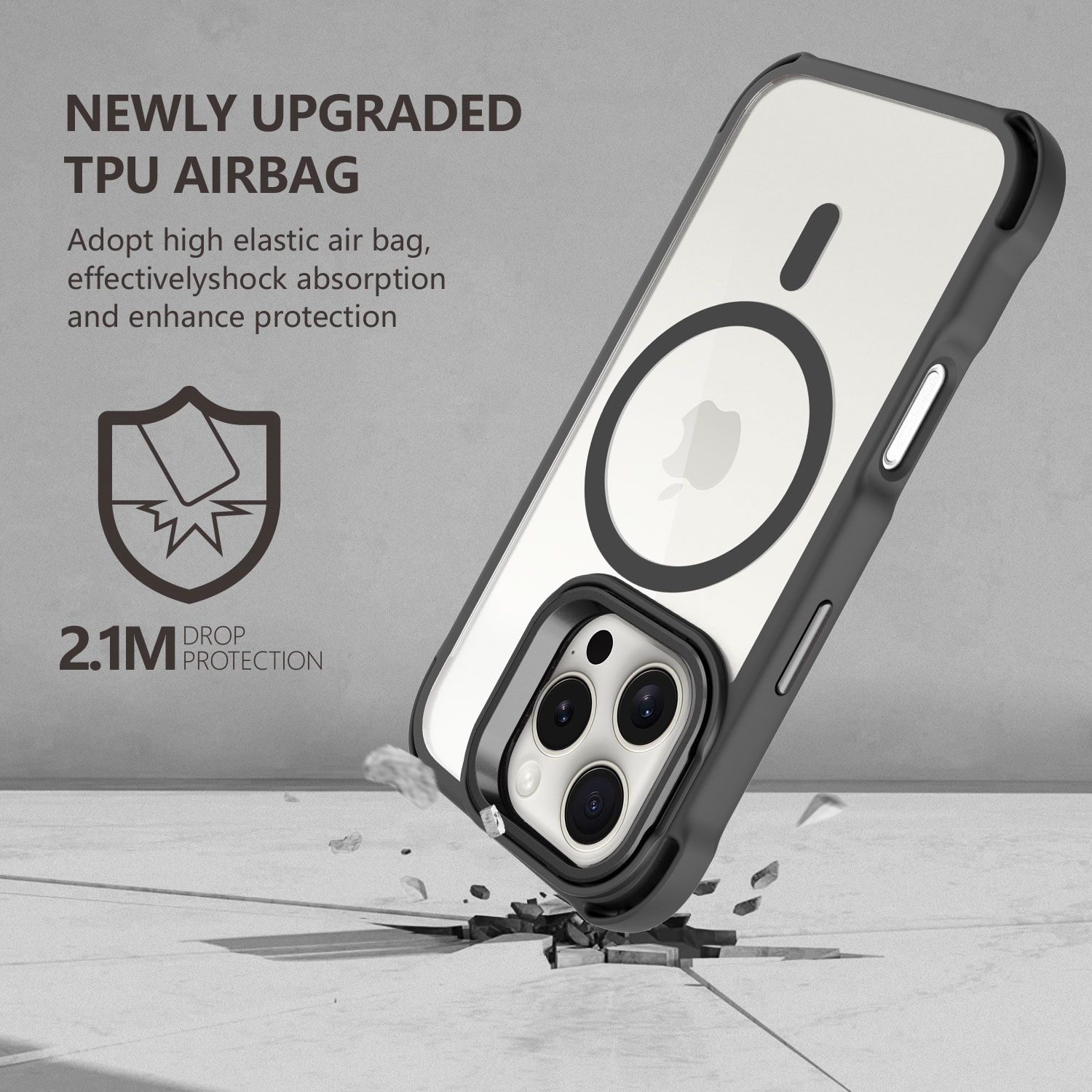 Trending Phone Case Custom Anti-drop TPU Magnet Camera Stand Case Rugged kickstand Case For iPhone 11
