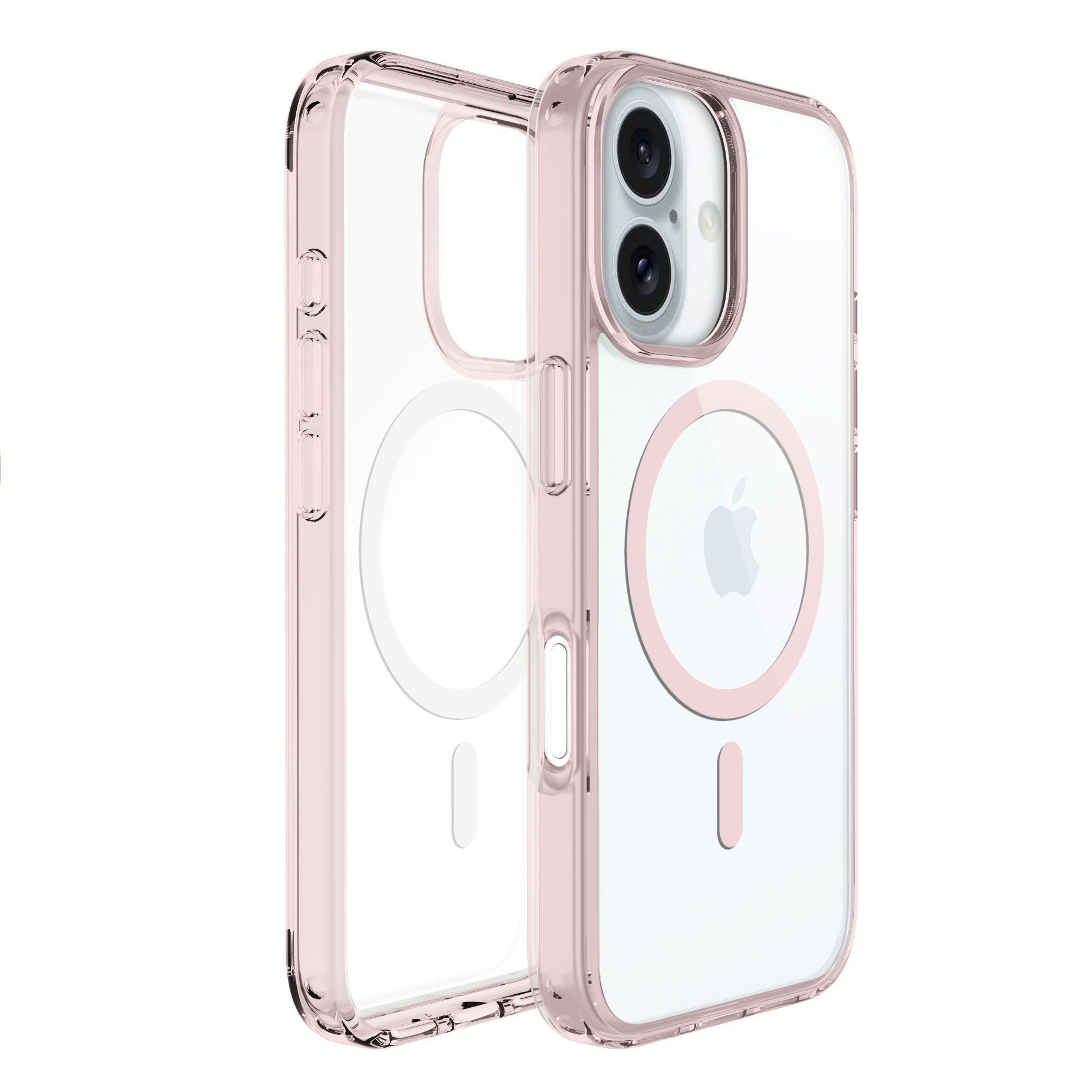 Transparent Anti-yellow TPU Phone Case For iPhone 16 Shockproof Clear Magnetic Case 7