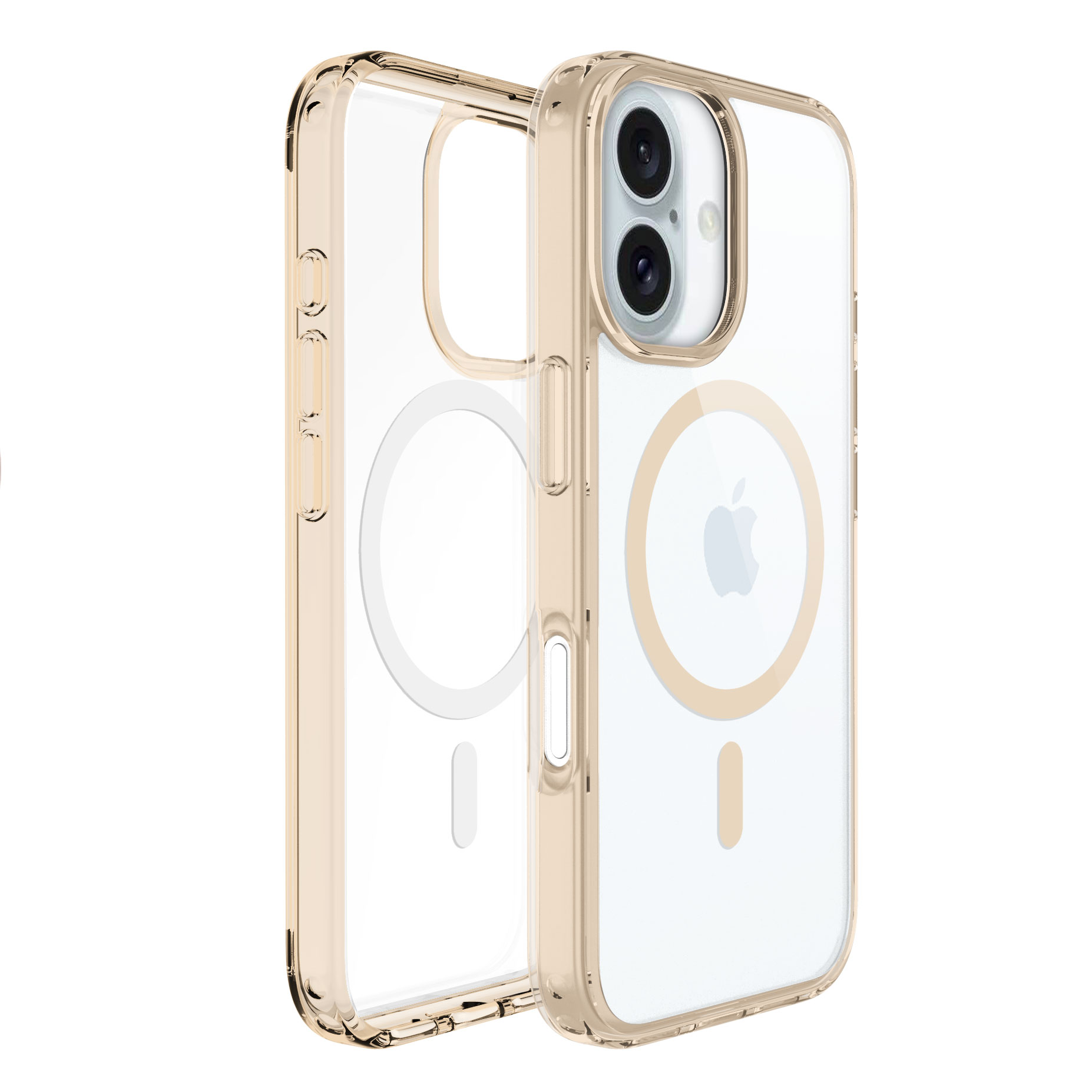 Transparent Anti-yellow TPU Phone Case For iPhone 16 Shockproof Clear Magnetic Case 6