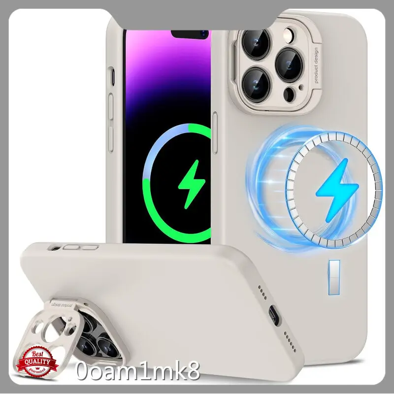 حافظة آيفون مع حامل على الظهر من مادة TPU + PC من 1