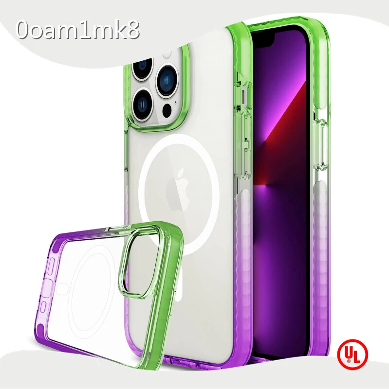 Transparente Telefonrückseite aus TPU+TPE+PC+Magsafe - - 1