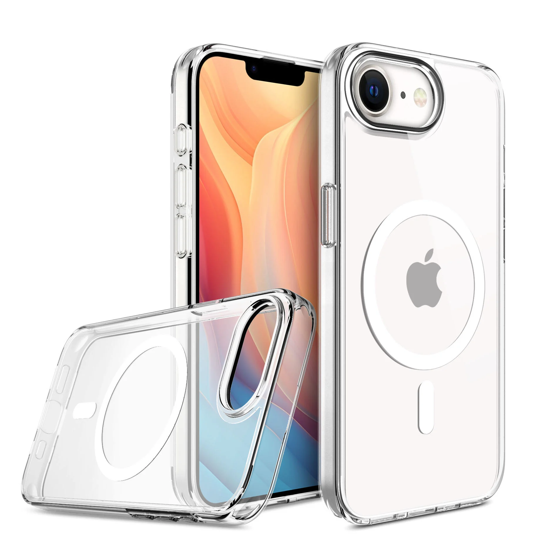 2025 caja anti-caída del teléfono de la PC de lujo de los nuevos productos TPU para las cajas transparentes magnéticas del teléfono móvil del iPhone SE 4 para el SE del iPhone4 1