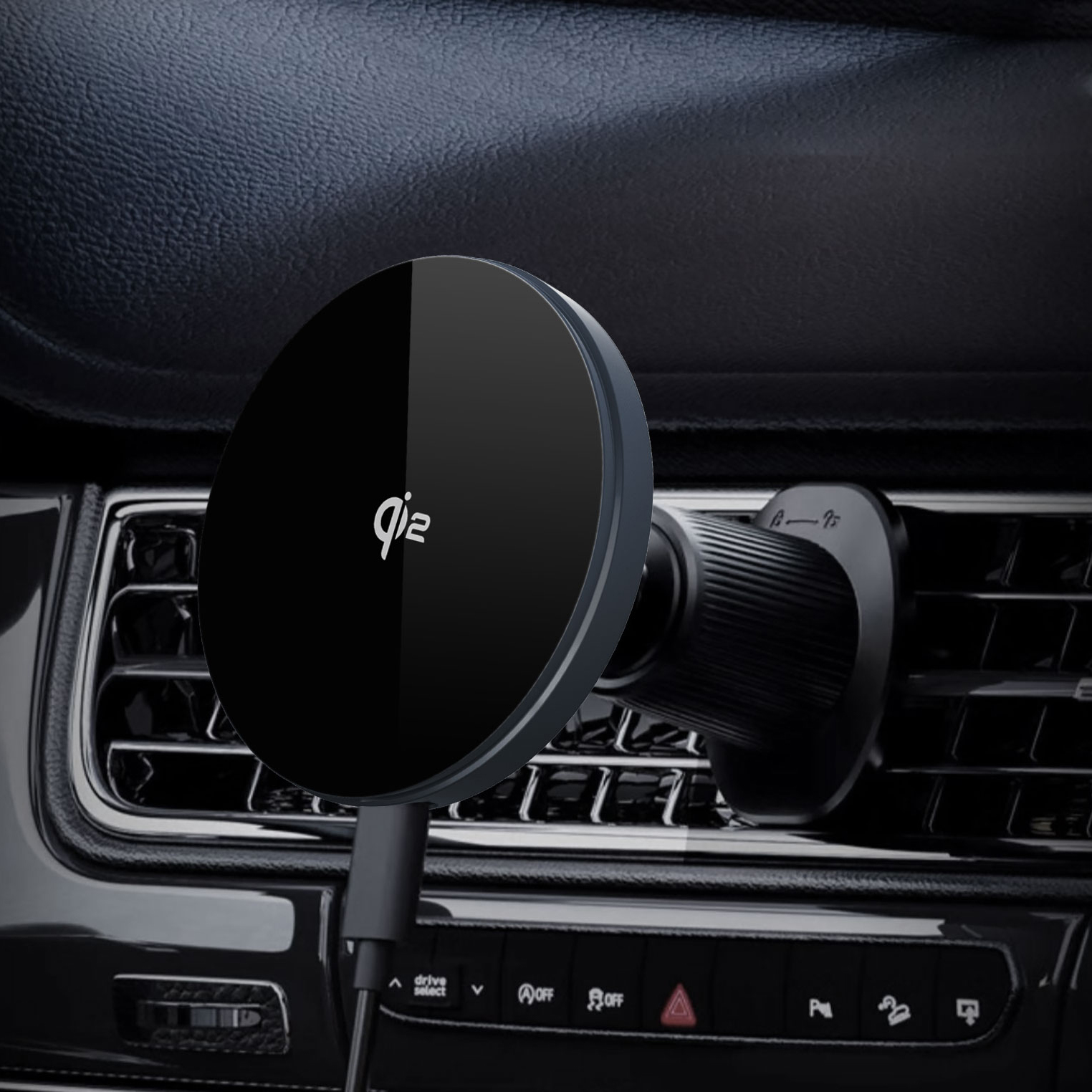 Qi2 Approved Fast Charging Strong Magnetic Wireless Car Charger 5
