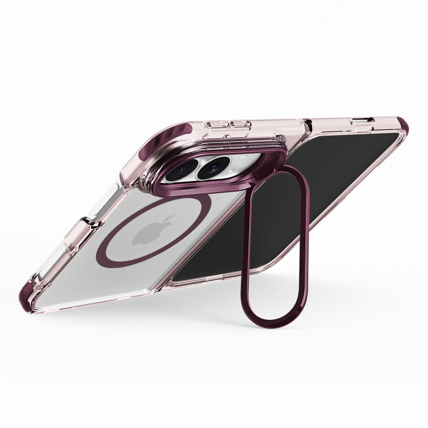 iPhone 18 Duo Fold Foldable Clear Case – Strong Magnetic Ring, Full Transparency ,Supports Wireless Charging 8