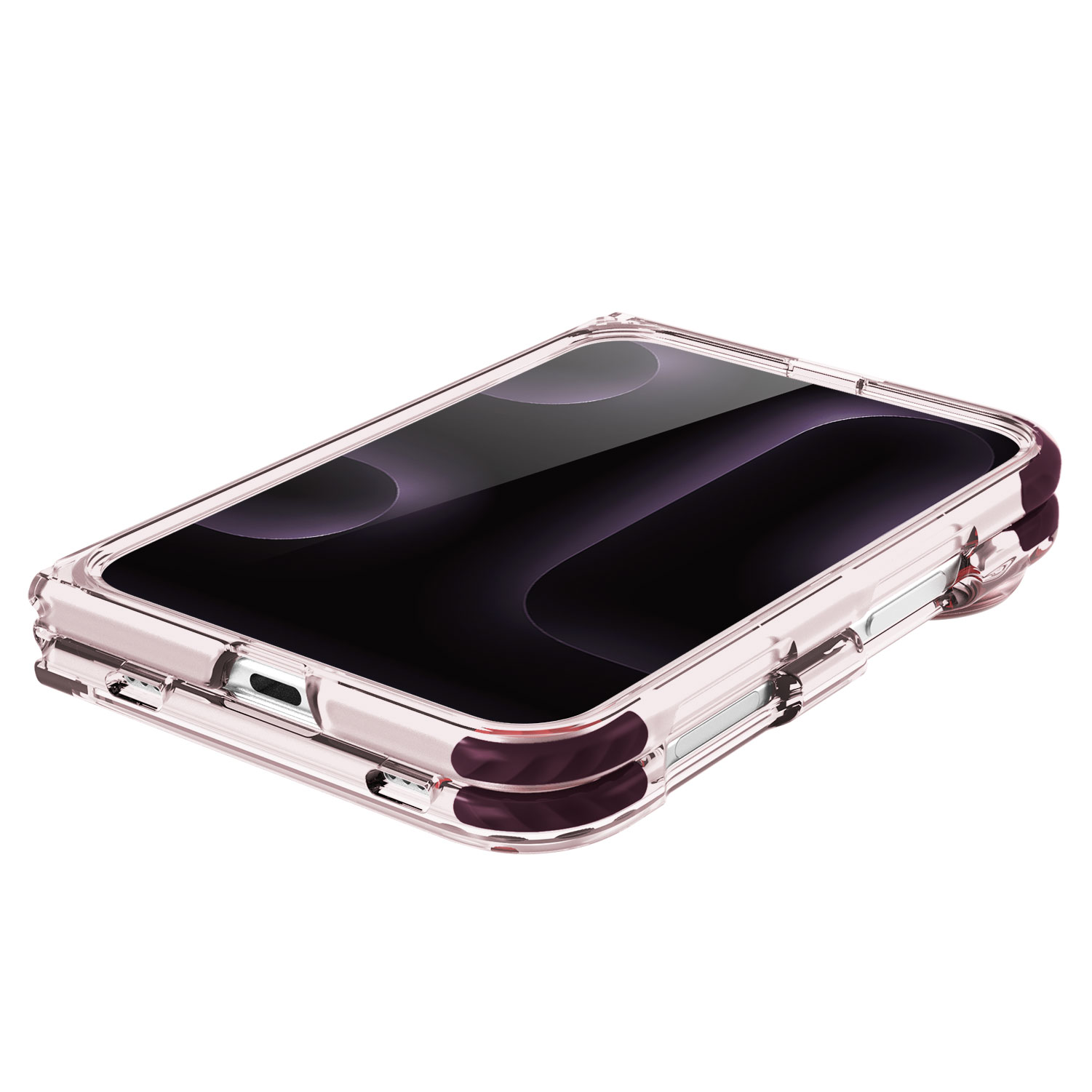 iPhone 18 Duo Fold Foldable Clear Case – Strong Magnetic Ring, Full Transparency ,Supports Wireless Charging 6