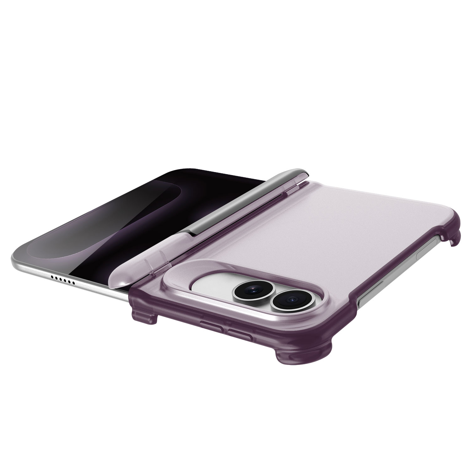 iPhone 18 Duo Fold Matte Magnetic Case with Stand 4