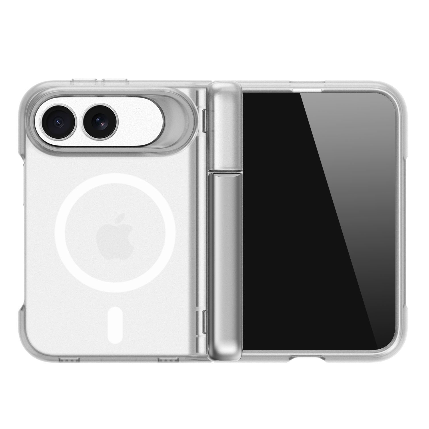 Magnetic Stand Case for iPhone 18 Duo Fold – Ultra-Thin Transparent Shell, Hidden Kickstand, MagSafe Ready 6
