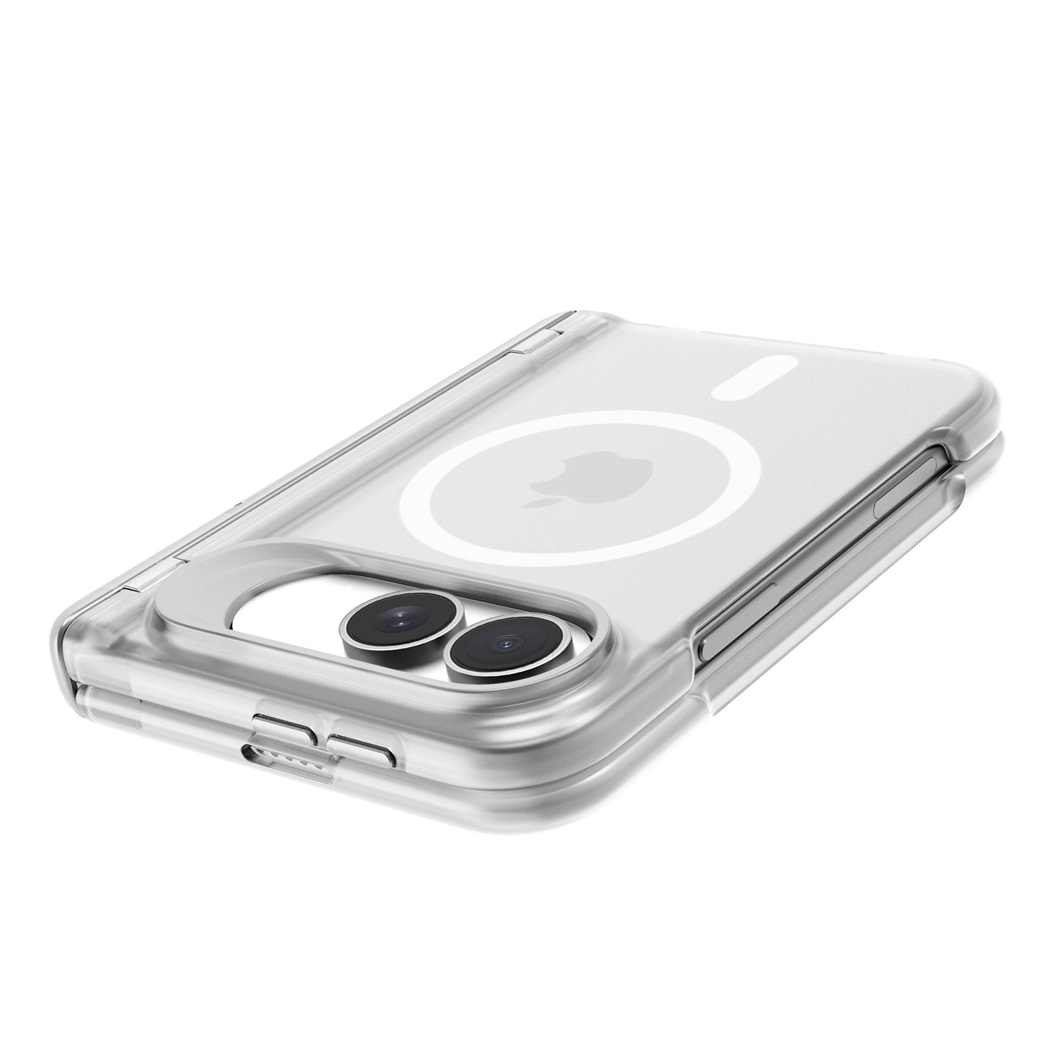 Magnetic Stand Case for iPhone 18 Duo Fold – Ultra-Thin Transparent Shell, Hidden Kickstand, MagSafe Ready 5