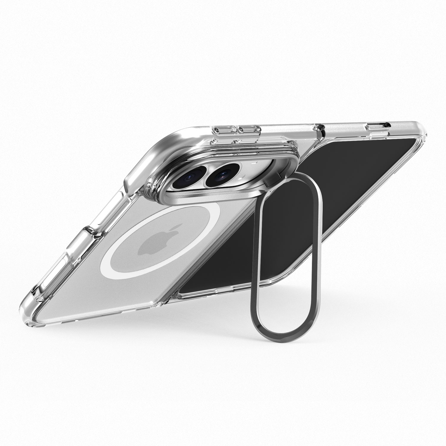 iPhone 18 Duo Fold Foldable Clear Case – Full Transparency, Supports Wireless Charging 1