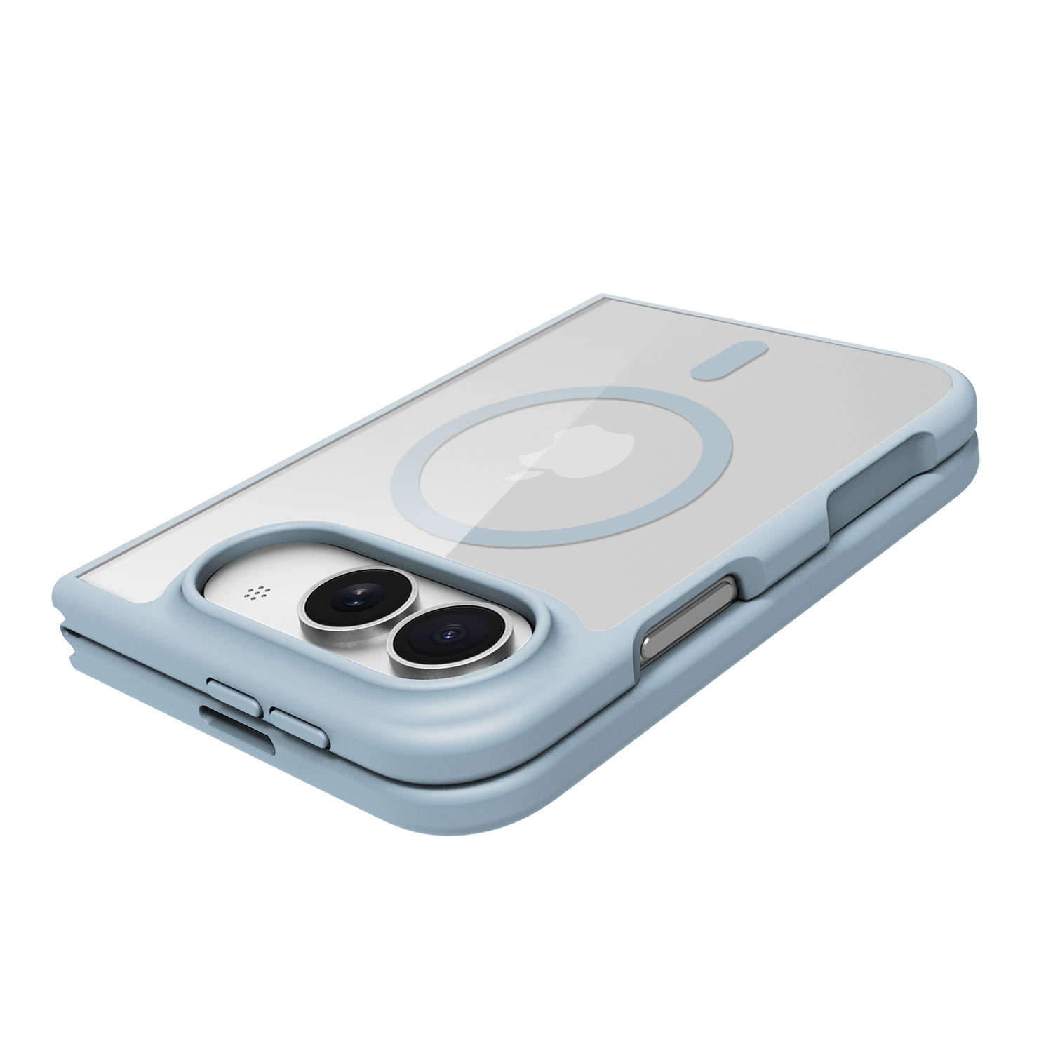 Hybrid Magnetic Case for iPhone 18 Duo Fold – Transparent Hard PC Back, Flexible TPU Bumper, Anti-Scratch, Built-in Magnets 2