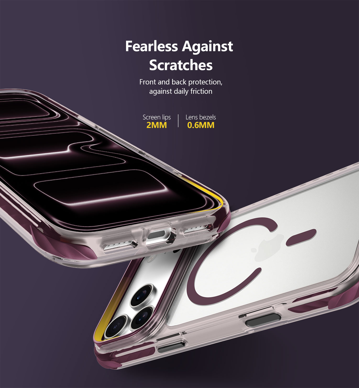Coque magnétique pour iPhone 18 Pro Max – Support d'objectif en métal intégré, polycarbonate transparent anti-rayures, cadre en TPE absorbant les chocs 5