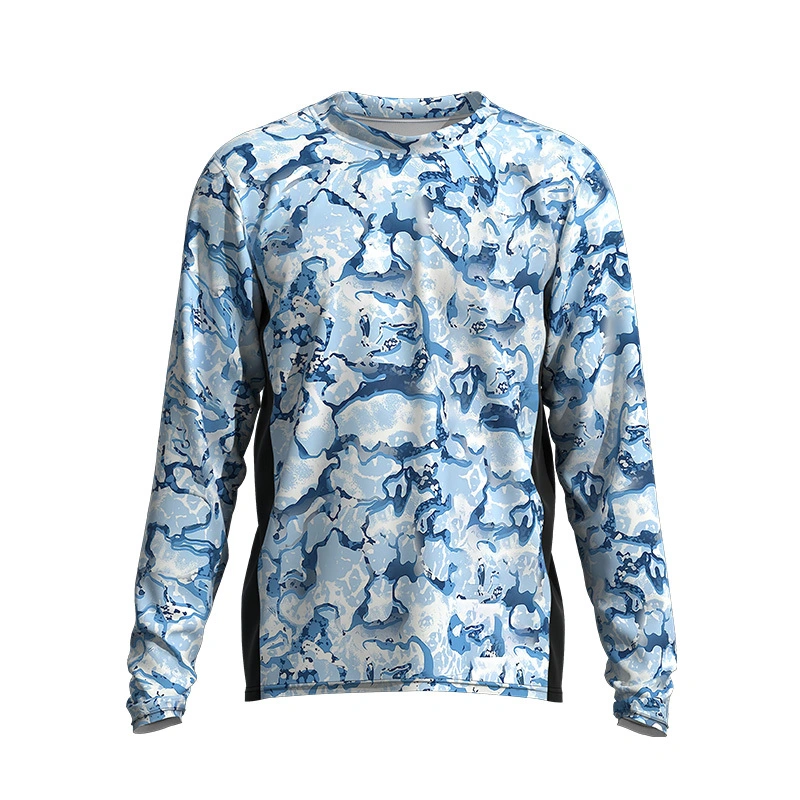 Chemise de pêche en plein air à motif Como pour homme Performance UPF 50+ Protection UV Dery YLPJ07 1