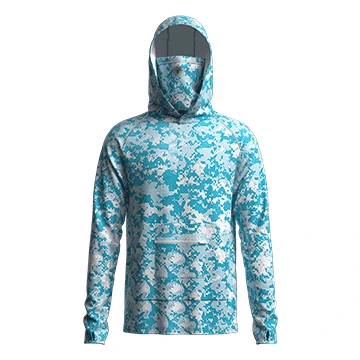 UPF 50+ Fishing Hoodie Zippered Pockets and Thumb Holes Fishing Wear Dery KZ09 1