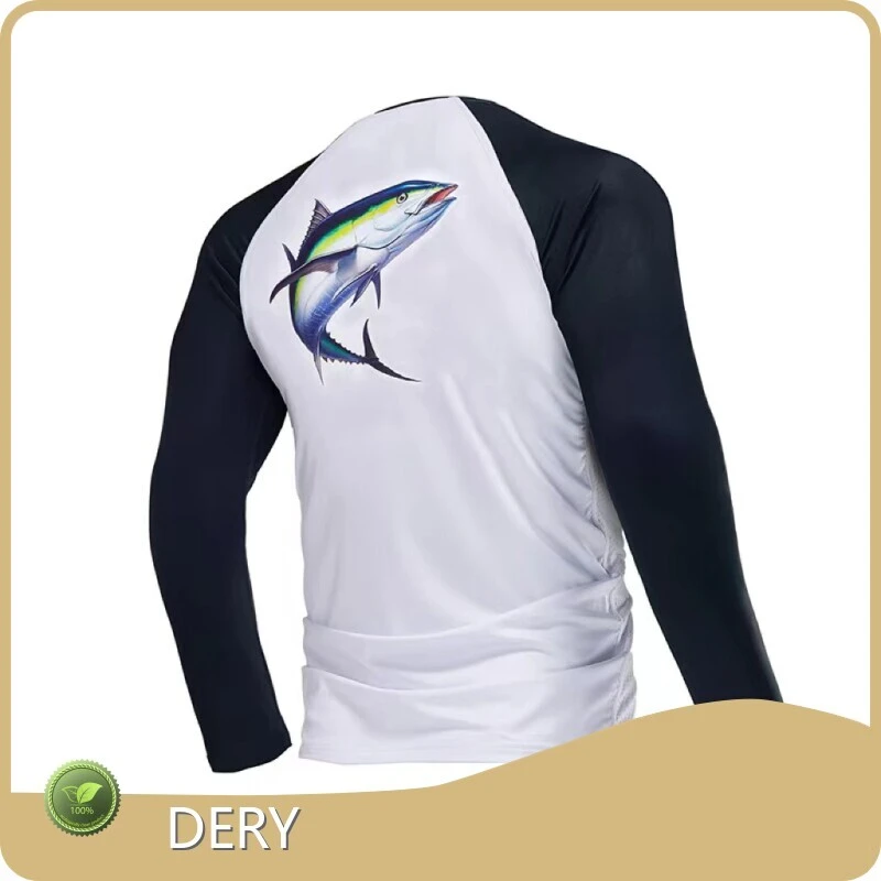 DERY Long Sleeve Sun Protection Fishing Shirts with Custom Services 1