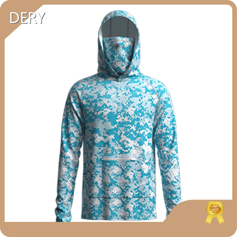 Good Selling Hooded Fishing Shirt with Mask DERY Manufacture 1