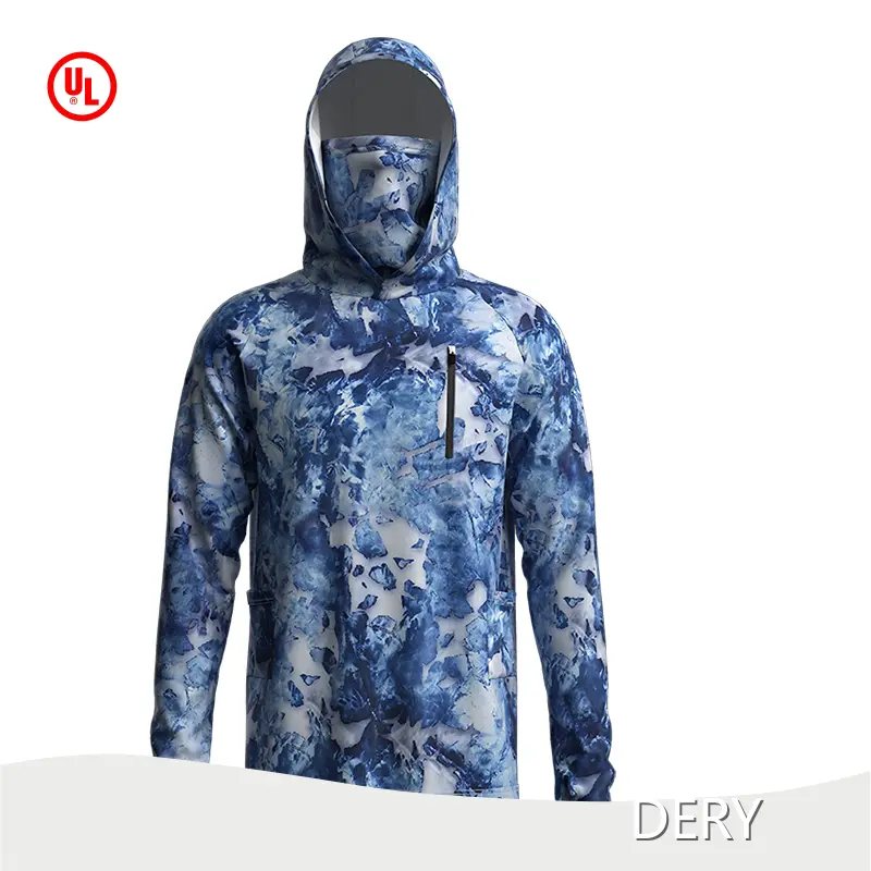 DERY Brand Hooded Fishing Shirt with Mask Supplier 1