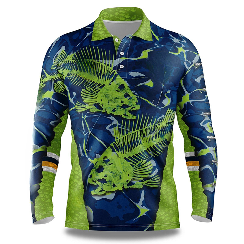 Camisas polo masculinas de proteção solar para atividades ao ar livre 2