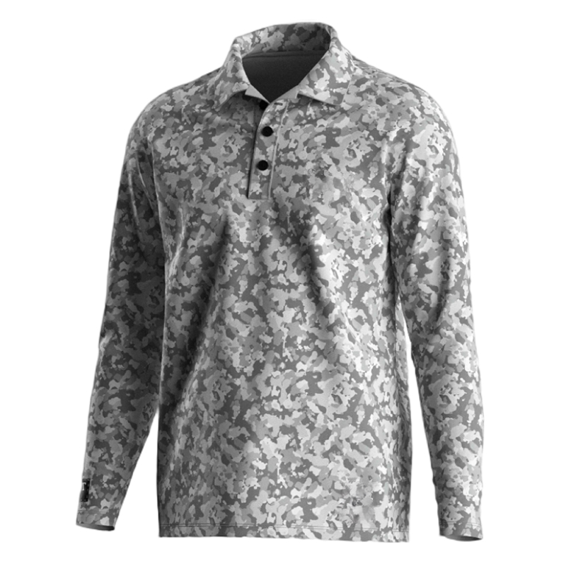 Polos de pêche à manches longues avec protection UV pour hommes 4