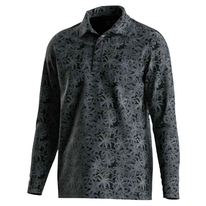 Polos de pêche à manches longues avec protection UV pour hommes 3