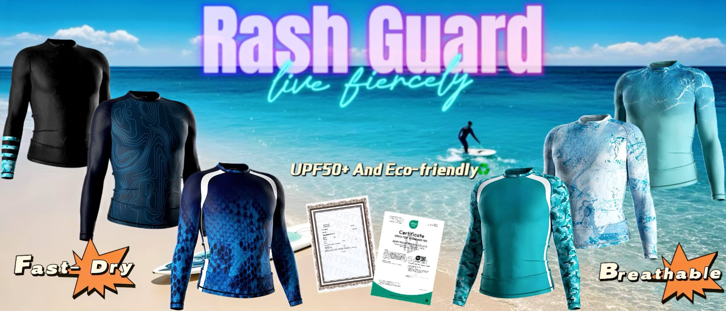 Since 2000DerySport, Rash Guard  Manufacturer