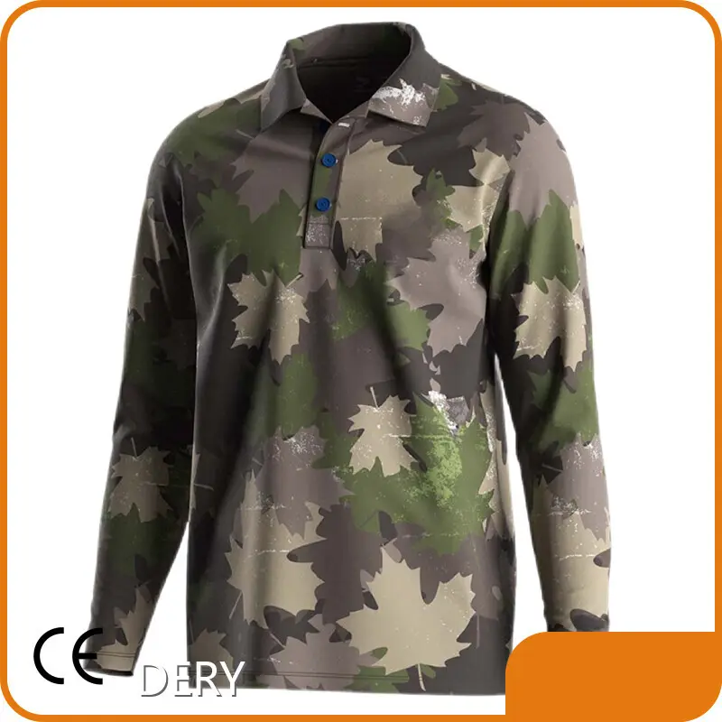 Long Sleeve Polo Shirts for Men Fishing Shirts Wholesale - DERY 1
