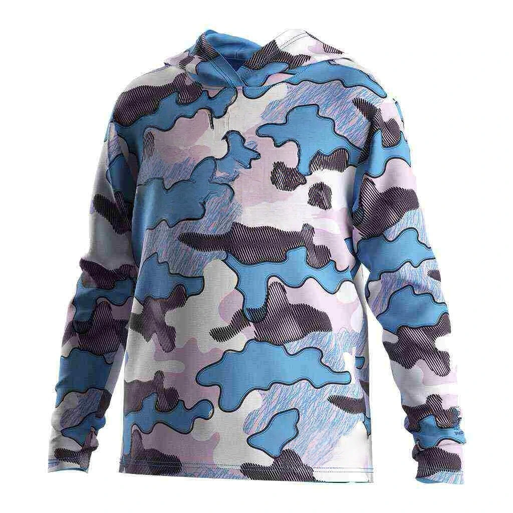 Hooded Shirt with Pocket and Drawstring 1