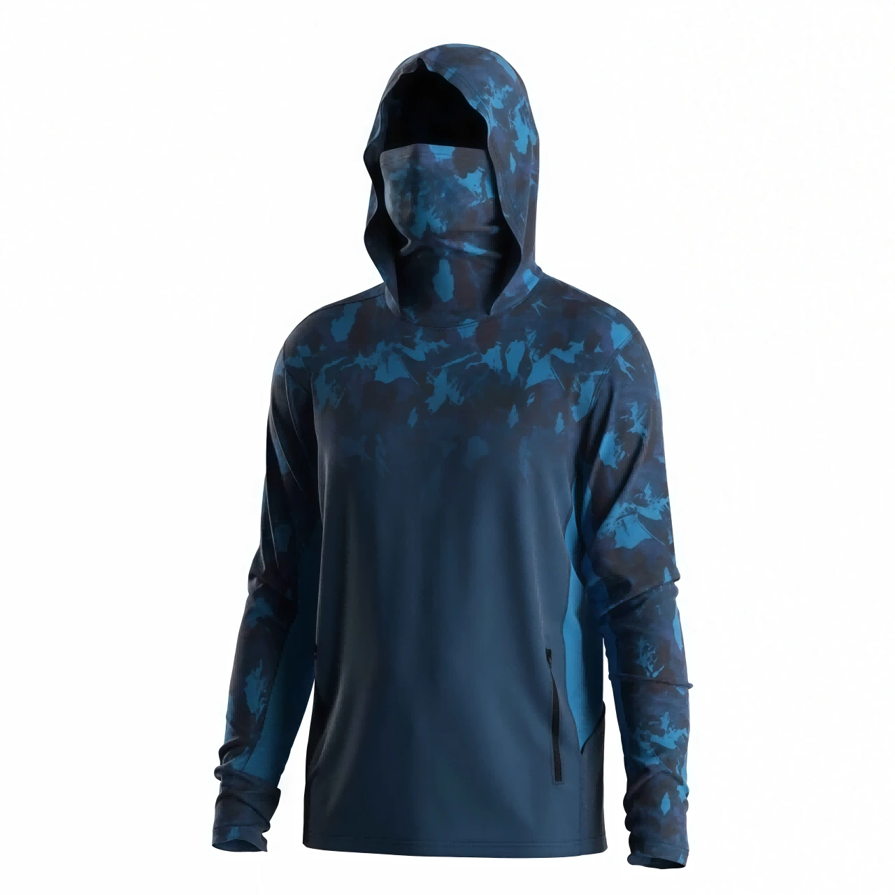 Темно-синяя рубашка для рыбалки