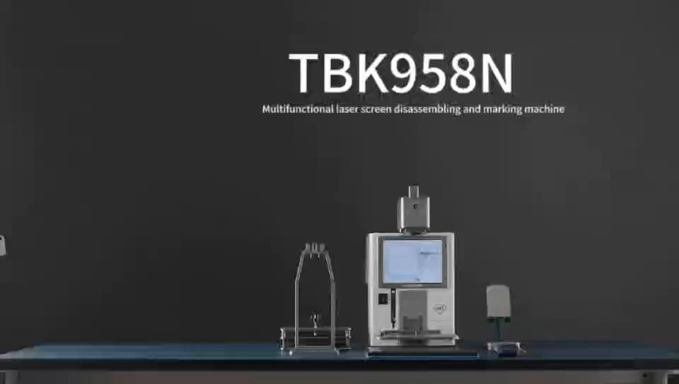 Prenosný 20W laserový mobilný telefón TBK958N na odstraňovanie zadného skla Separačný stroj Plochý okrúhly laserový gravírovací ručný značkovací stroj 1