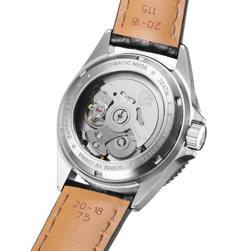 Stainless Steel Watches Wholesale SEIRAL Manufacture Seiko NH35 Automatic Mechanical Movement 4