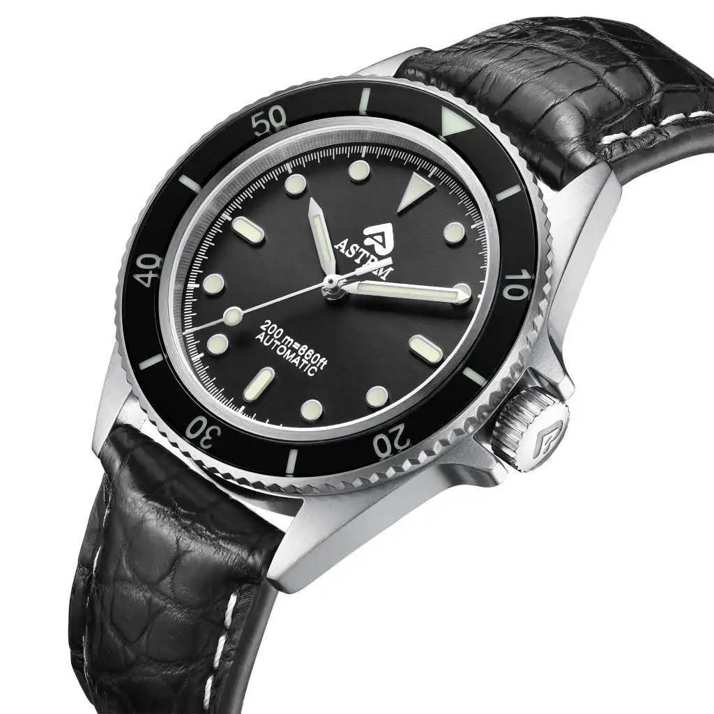 Black Stainless Steel Automatic Watch SEIRAL Brand XC6106G Men/women 3