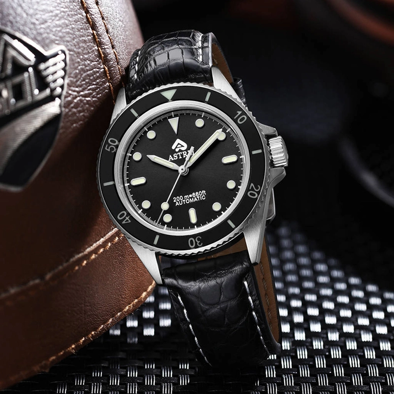 Black Stainless Steel Automatic Watch SEIRAL Brand XC6106G Men/women 7