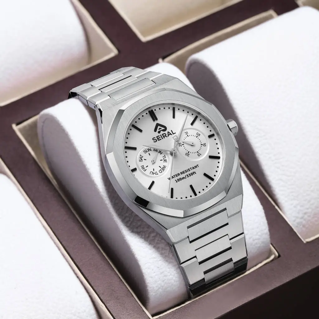 Stainless Steel Quartz Watch Price SEIRAL Miyota 14*25.0mm Custom 24.0 Cm 6P25 2