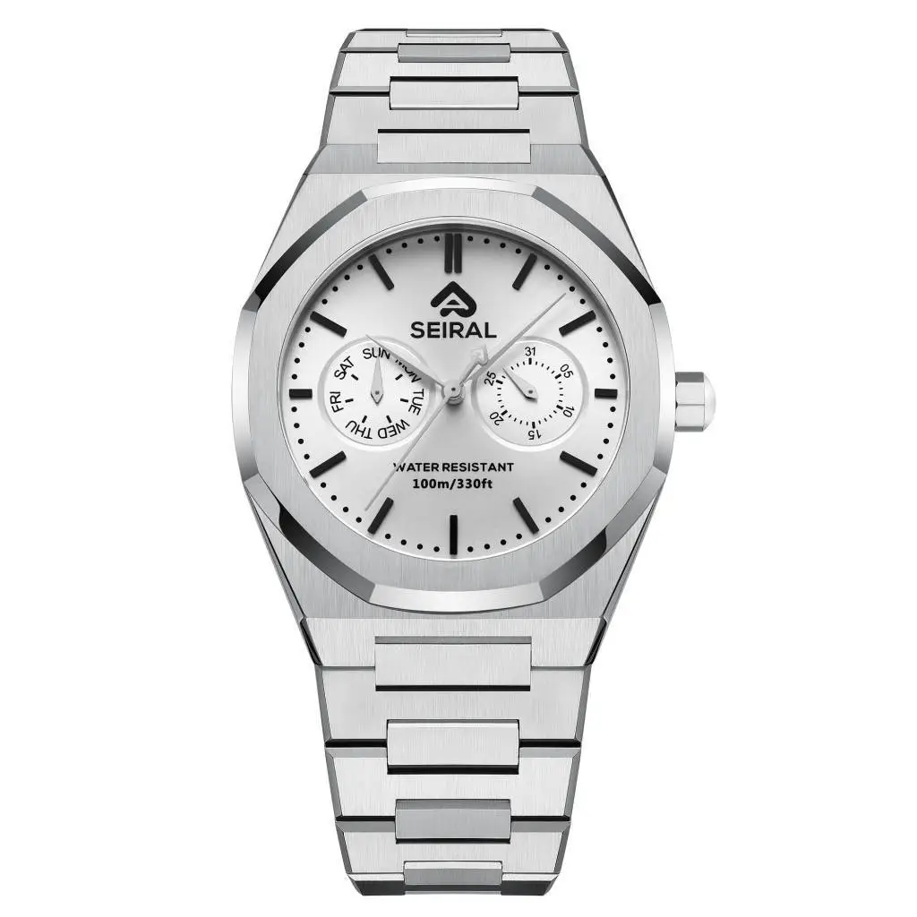 Wholesale Stainless Steel Black Quartz Watch SEIRAL Brand 5
