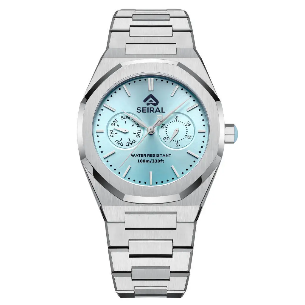 Wholesale Stainless Steel Black Quartz Watch SEIRAL Brand 3