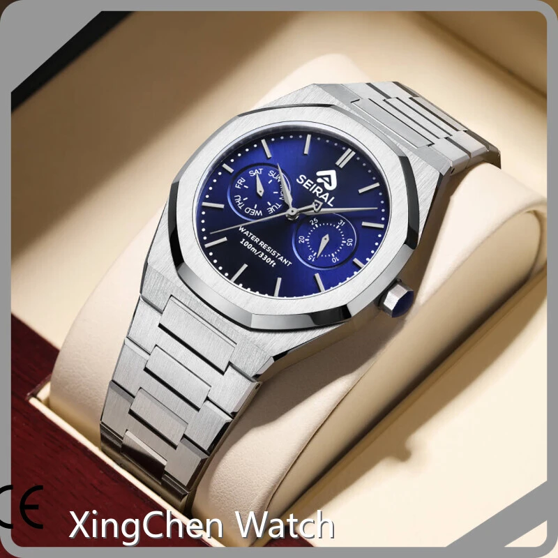 Stainless Steel Women's Quartz Watch 24.0cm SEIRAL Company Round 1